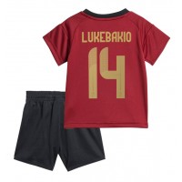Camisa de time de futebol Bélgica Dodi Lukebakio #14 Replicas 1º Equipamento Infantil Europeu 2024 Manga Curta (+ Calças curtas)